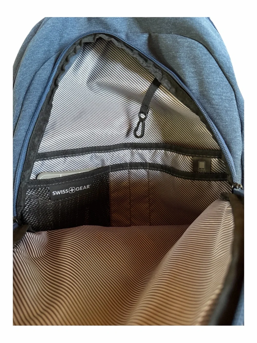 SwissGear Heathered Blue Men's Laptop Backpack - Durable Everyday Carry